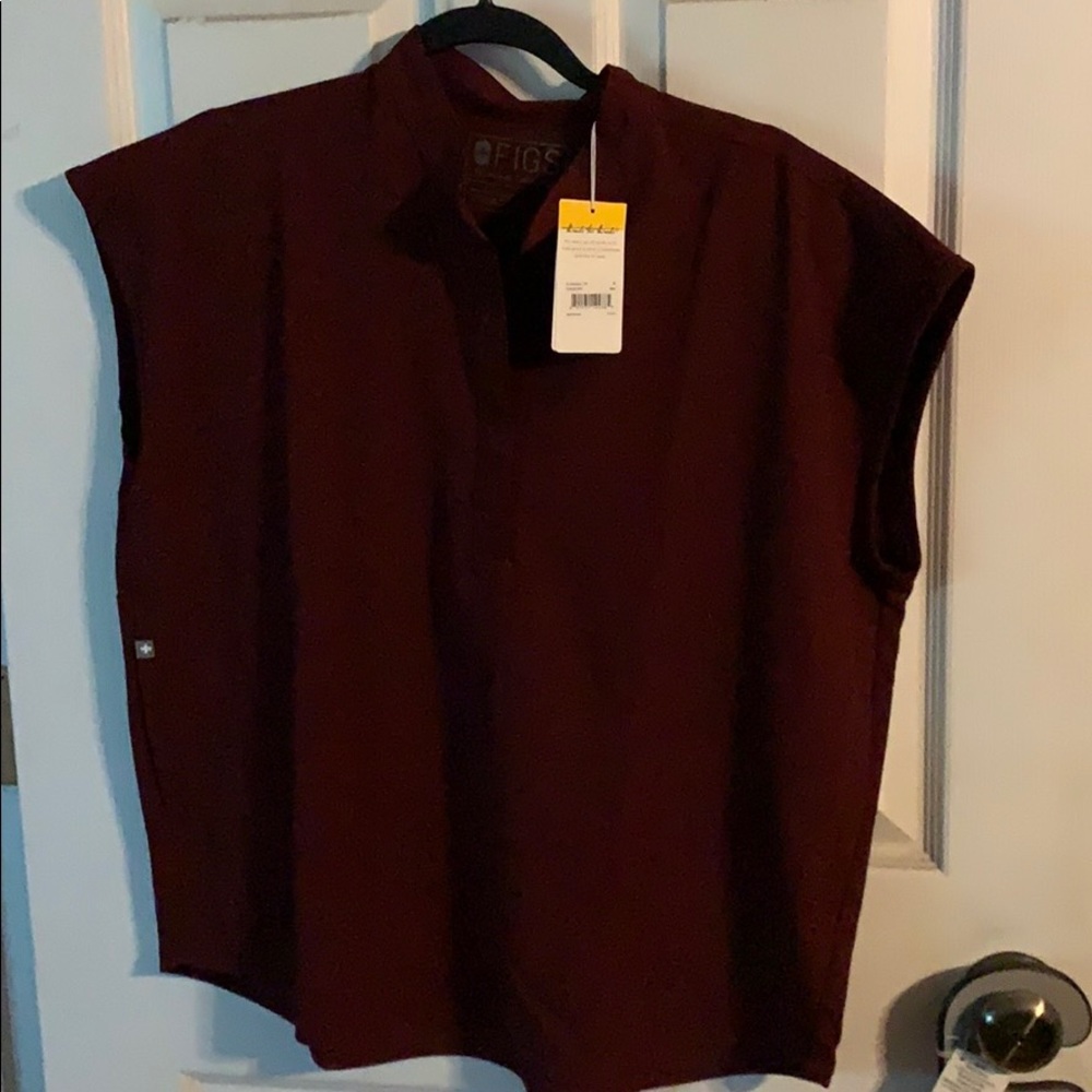 NWT FIGS Burgundy Set